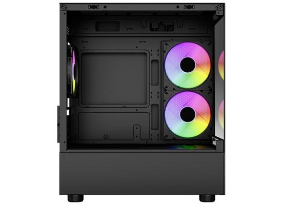 AeroCool Viewport-Mini ARGB – Stylish mATX Mini Tower Gaming Case with Panoramic Glass & 3x 120mm ARGB Fans